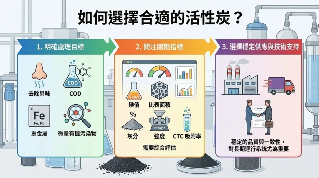如何選擇合適的活性炭